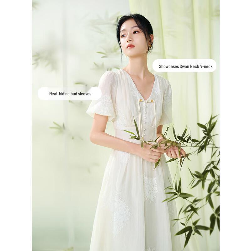Women's Elegant New Chinese Style Chiffon Dress