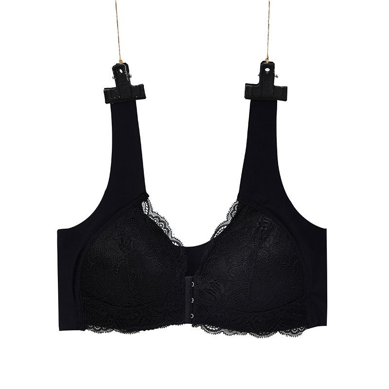 Stor storlek främre spänne spets sömlös BH - U-formad Nursing Comfort BH utan stålring