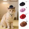 Pet Western Cowboy Hat Pet Sun Hat Big Edge Sunscreen Dog Hat Cat Top Hat Dress Up