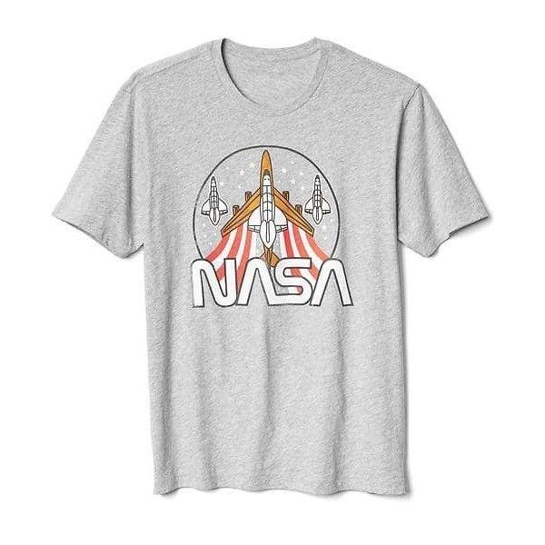 26 Officially Licensed NASA Short Sleeve Graphic Tee Spaceship NASA Grey Shirt New Unisex T-Shirt XXXL