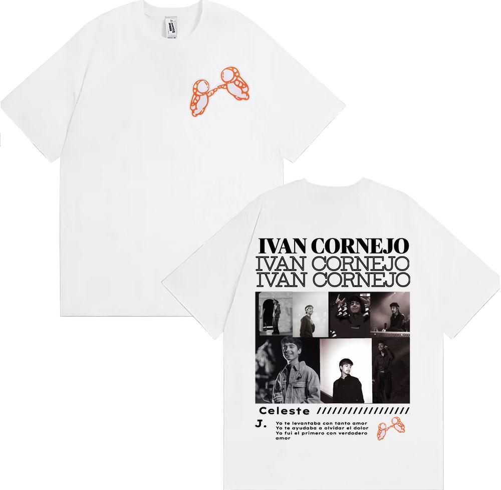 Singer Ivan Cornejo Album Cover Print Tshirts Unisex Women Fashion Hip Hop Pop Music Tshirt Summer Tops High Quality Cozy T Shirt