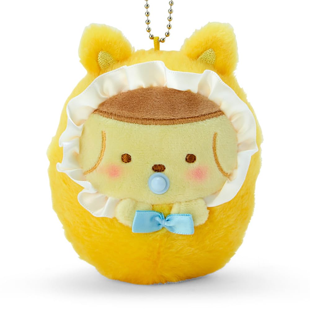 Sanrio (SANRIO) Sanrio Mascot Holder Pompompurin Purin POMPOMPURIN 10 x 7.3 x 4cm Swaddled Baby Mascot Character 978680 SANRIO