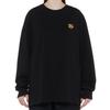 Onitsuka Tiger Embroidered Round Neck Long Sleeve T-Shirt Unisex Tops Black 2183B431-001