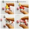 8 Pieces of Decorative Art Mini Emoji Mushroom Statues, Resin, DIY Handmade, Outdoor Succulent Garden Decoration, with Christmas