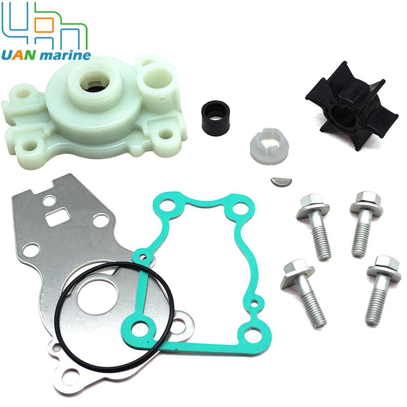 66T-W0078-00 66T-W0078-01 Water Pump Impeller Kit W/ Housing for Yamaha 25 30 40 Hp 4 Str T25 F30 F40 Outboard 66T-W0078-A0