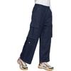Loose Multi-Pocket Cargo Jeans Men Bottoms Dark-Blue LMB007116204183A05605