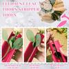 2 Piece Ergonomic Rose Stem Stripper Set Heavy Duty Plastic Thorn And Leaf Removal For Floral Arrangements And Gardening