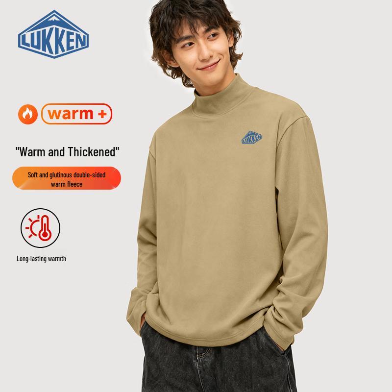 LUKKEN Men s Fleece-Lined Turtleneck Long Sleeve T-Shirt 2XL