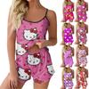 Pyjama Sets For Women Soft Two Piece Loungewear Sets Sleeveless Tops Shorts Matching Pyjamas Nightwear
