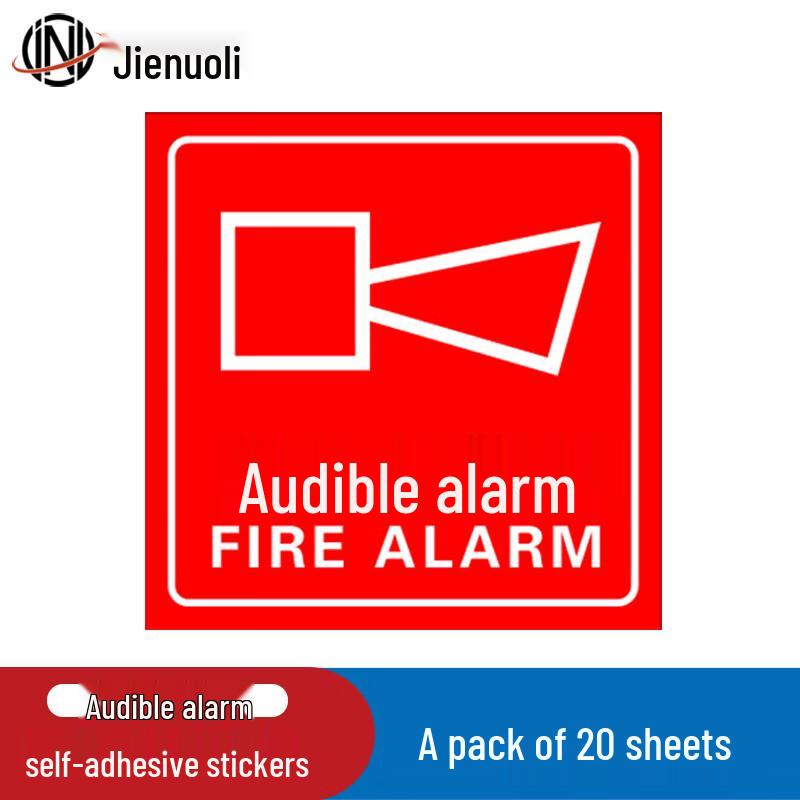 JNL Fire Safety Adhesive Stickers 20 Stickers