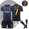Season Real 2324 Madrid Number 7 Vini Jr Kid Adult Soccer Jersey Apparel Sports