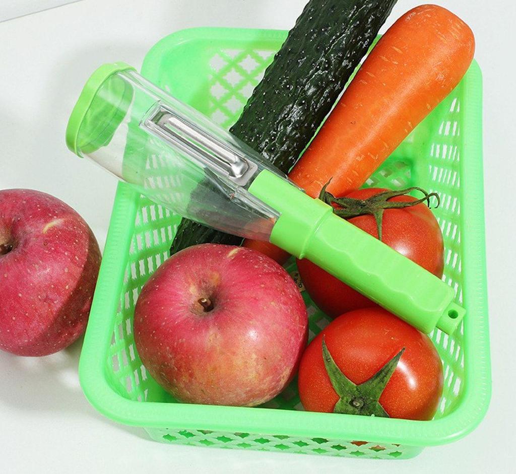 Multifunctional Stainless Steel Peeler & Paring Knife with Storage Box