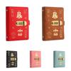 Waterproof Money Saving Book PU Leather Money Storage Bag Ledger  Financial Tool