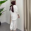 2024 Autumn Women's Solid Color Hooded Sweatshirt and Casual Pants Two-Piece Set.