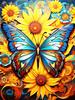 Diy Diamond Painting Mosaic Butterfly Sunflower Full Square/Round Embroidery Cross Stitch Set Animal Floral Home Decor