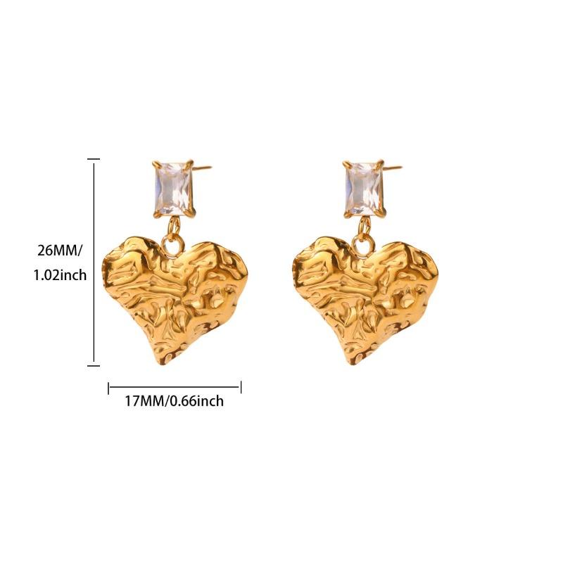 New fashion earrings, earrings, exquisite light luxury, high-end painting oil square commuter candy color
