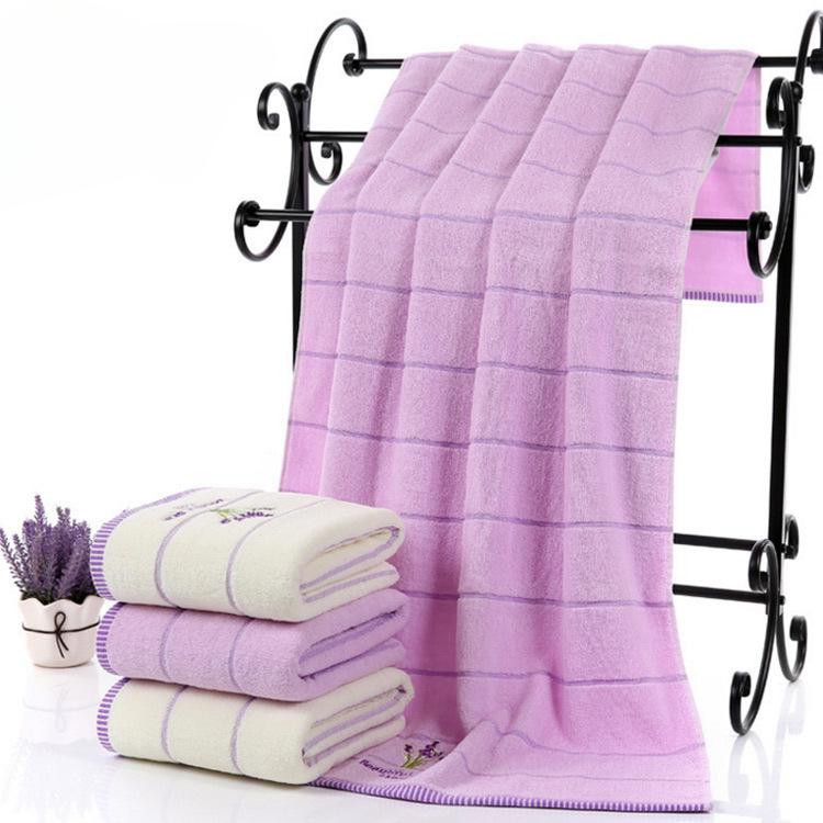 Embroidered Soft Bath Towels with Colourfastness