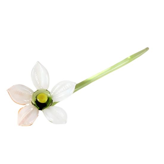 Mini Glas Blumen Dekoration Handgeblasen Kunstkristall Pflanzen Kleine Blumenvase Schmuckstück für Muttertag Geburtstagsgeschenke