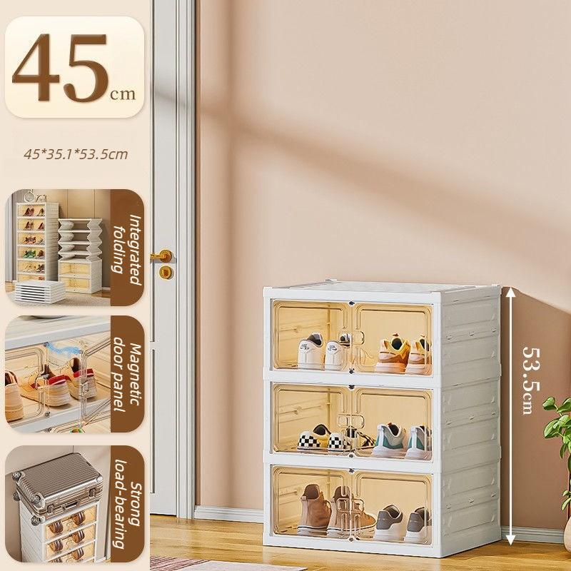Foldable Shoe Cabinets Living Room Shoe Box Large Capacity Multifunctional Storage Box Modern Simple Home Organize Furniture