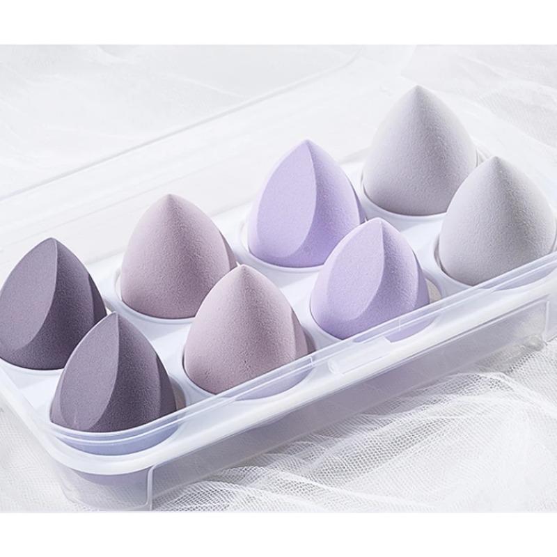 

8 шт., косметический набор слоеных спонжей, яйцо для красоты, влажная и сухая двойного назначения, яйцо-тыква, основа для макияжа, губка на воздушной подушке, мягкие инструменты для макияжа