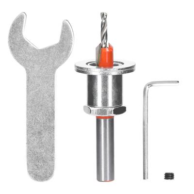 Fraise à chanfreiner carbure à queue de 8 mm pour défonceuse à bois 2,5-10,5 mm Hauteur réglable