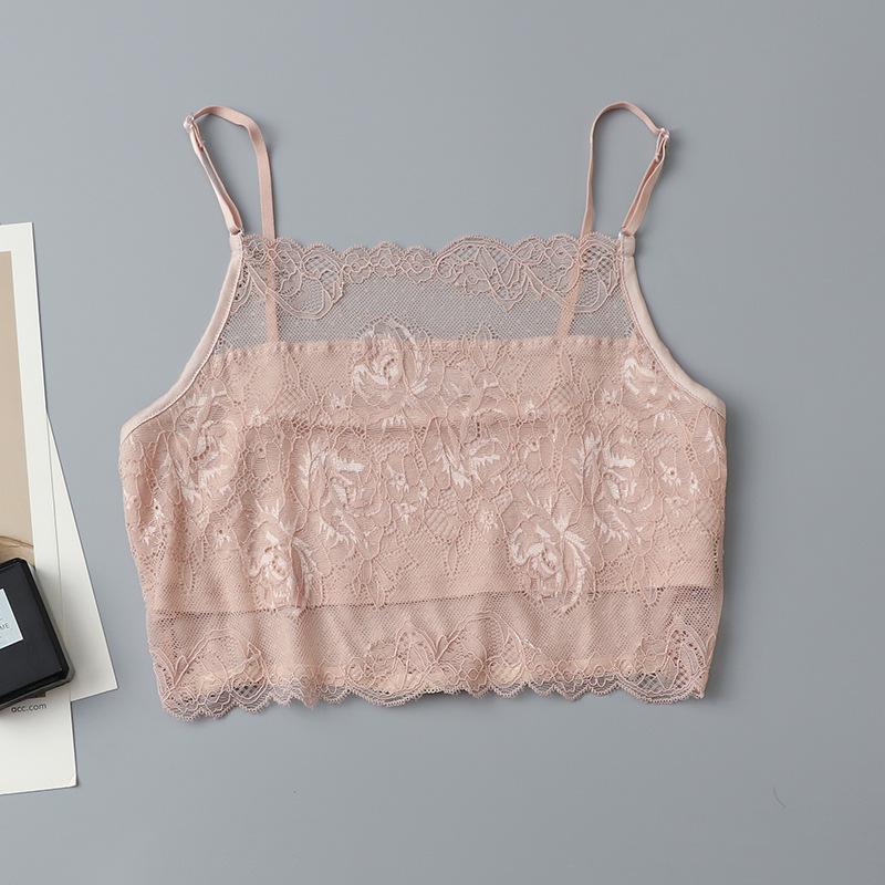 Summer Breathable Mulberry Silk Lace Camisole Versatile Tank Top