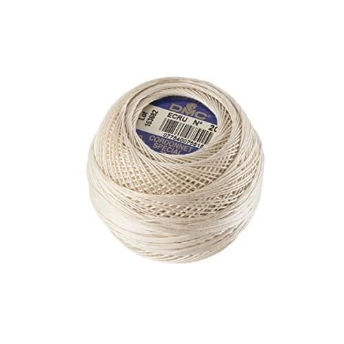 DMC 151 60-Ecru Cordonnet Cotton, Ecru, 324-Yard, Size 60