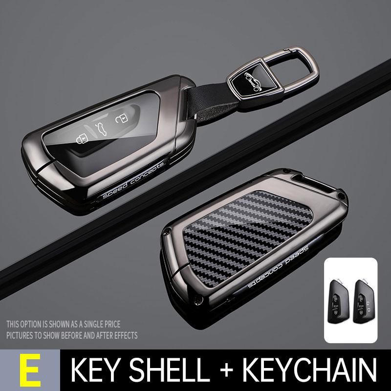 Car Key Case Cover Protect Shell Bag For Vw Volkswagen Golf 8 Mk8 Id.3 Id.4 Cupra Skoda Octavia A8 Seat Leon Mk4