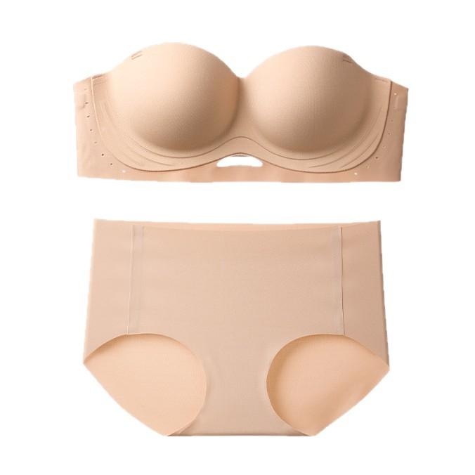 Liquid Foundation Invisible Strapless Women Show Big Non-slip Tube Top Crazy Can't Shake Off the Seamless Bra Cover