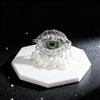 Jewelry Vintage Big Eye Ring Delicate Imitated Pearl Glaze Ring Tassels Exaggerated Opening Finger Ring Party Favors