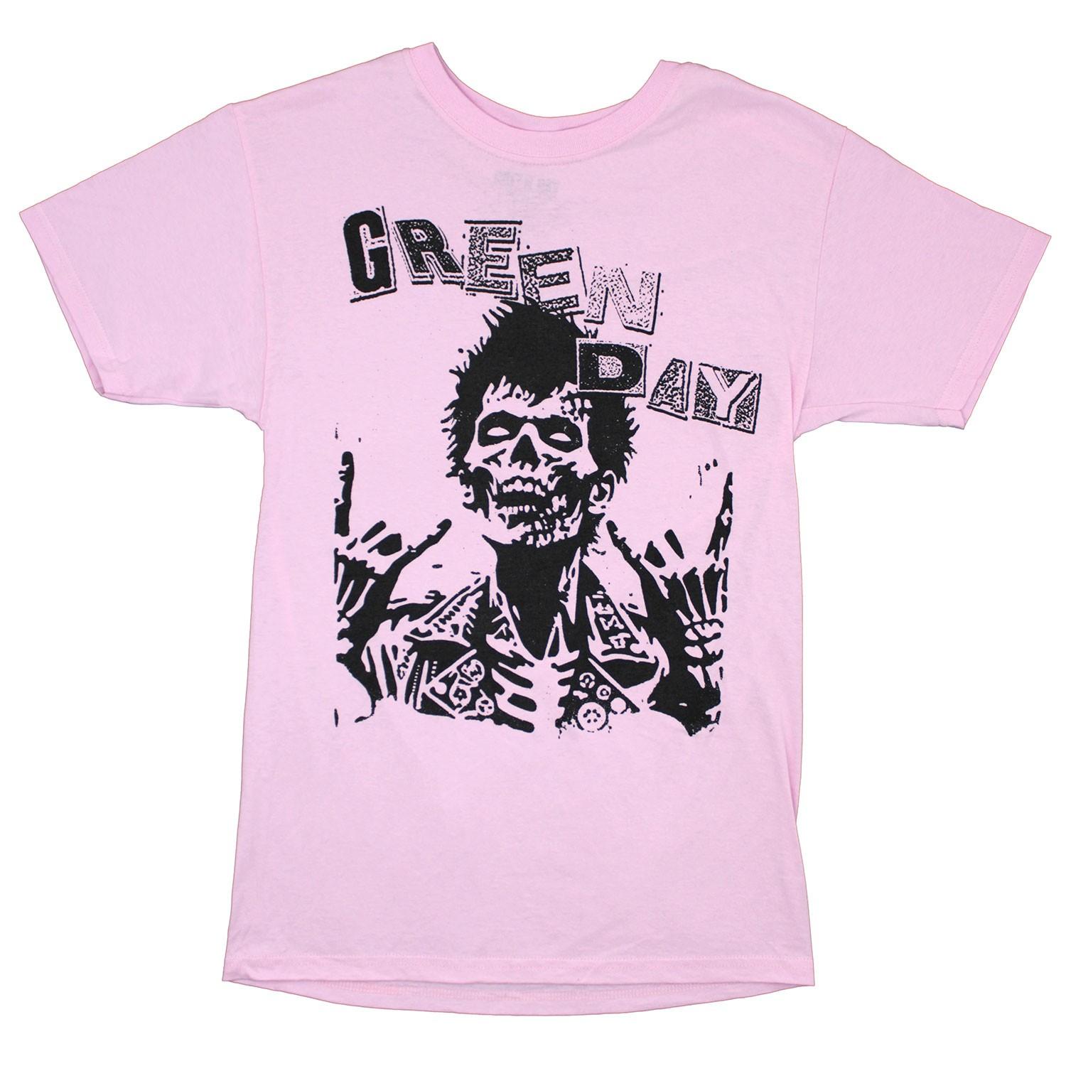 Men s Green Day Savior Zombie T-Shirt Mens Womens Tees Top X Pink 2XL