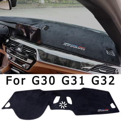 פלנל אנטי החלקה אנטי UV Mat כיסוי לוח המחוונים Pad Dashmat שטיח עבור BMW 5 סדרה G30 G31 E60 E61