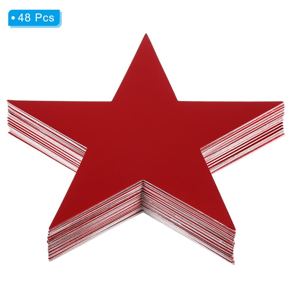 Cutouts Double Printed Paper Glitter Star Confetti Cutouts Cardboard Stars for Bulletin Board Classroom Party 48/60/150pcs