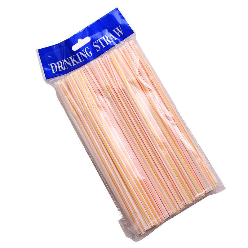 

ZISIZ Disposable Colored Bent Plastic Straws