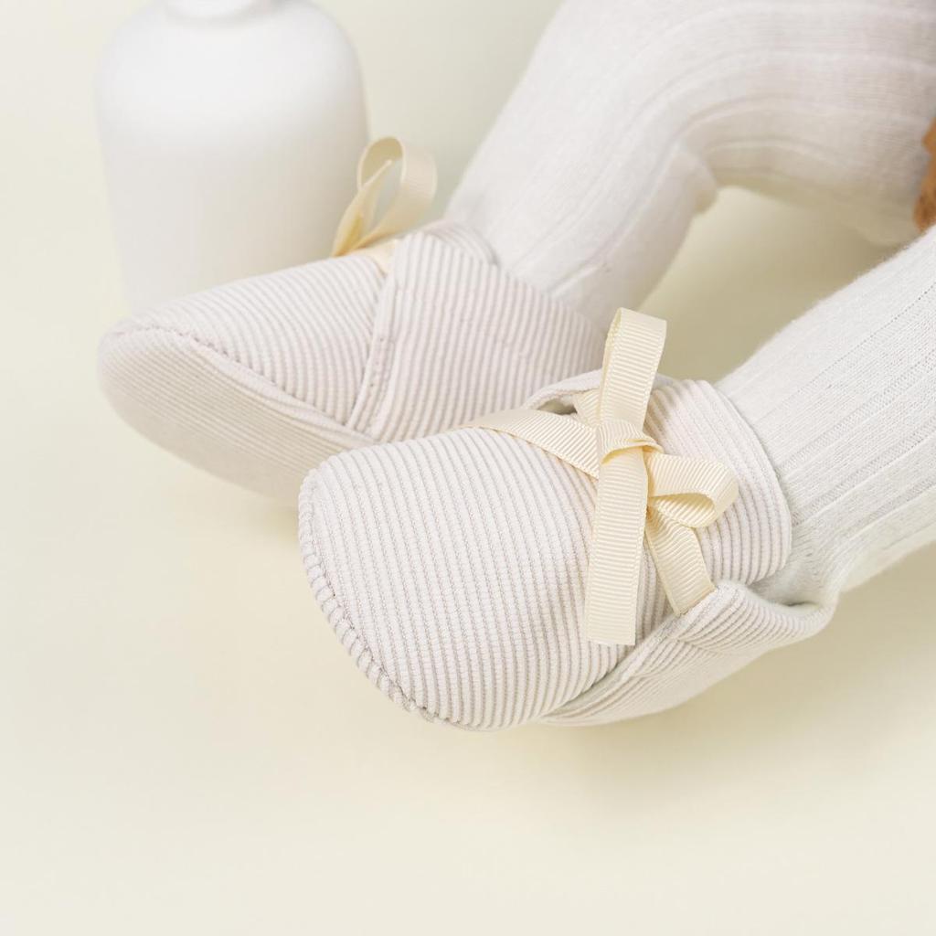 New Striped Moccasins: Non-Slip Casual Shoes for 0-1 Year Olds