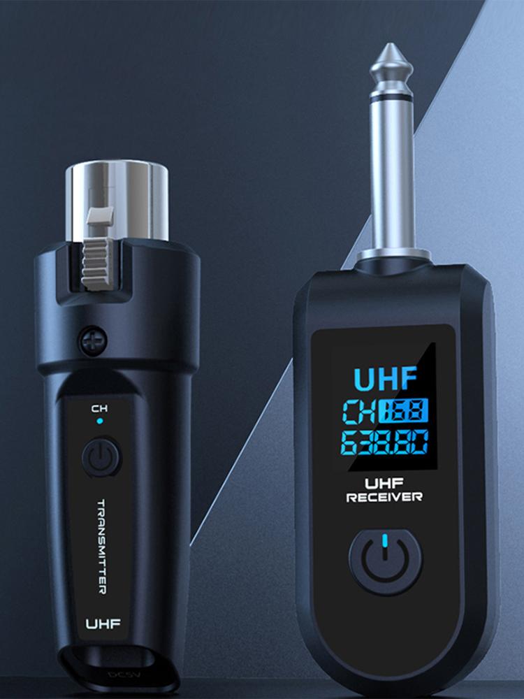 Wireless Microphone Converter Rechargeable XLR Transmitter and Receiver Microphone Wireless System for Dynamic Microphone
