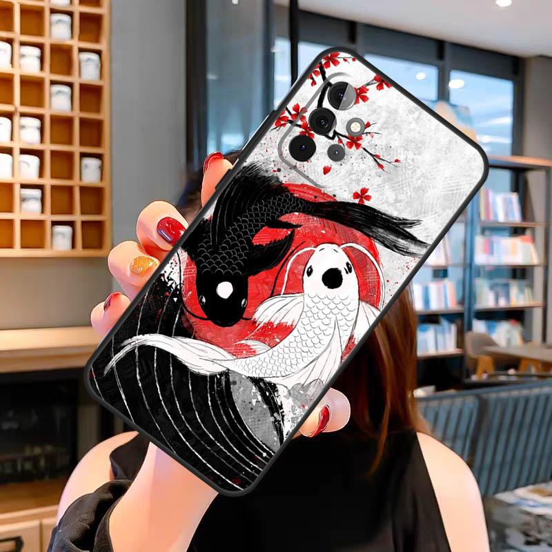 Yin Yang Koi Case For Samsung Galaxy A14 A34 A54 A52S A12 A22 A32 A52 A72 A13 A33 A53 A73 A31 A51 A71
