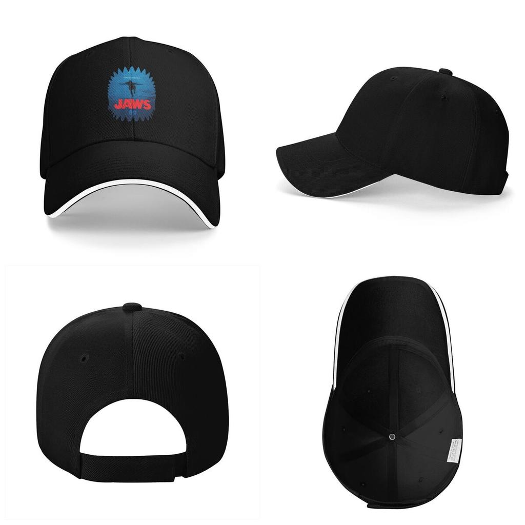 Unisex Baseball Hats Jaws 50th Anniversary Logo Movie Outdoor Streetwear Summer Sports Baseball Caps Hip Hop Cap Casquette Hats
