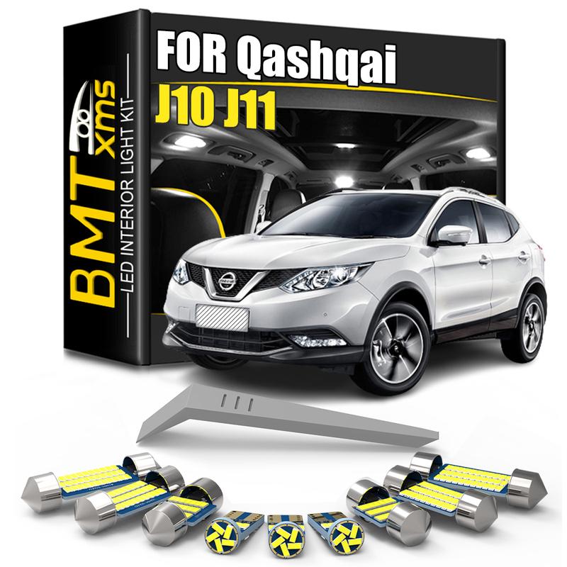 BMTxms Canbus LED Interior Light For Nissan Qashqai SUV J10 2008 2009 2010 2011 2012 2013 J11 2014 2015 2016 2017 2018