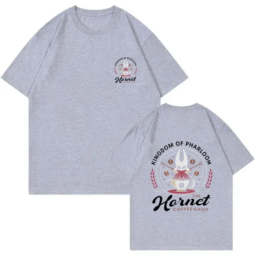 Hollow Knight Double Sided Print Tshirt Men Women Casual Oversized Crewneck Tshirt Male Cartoon Fashion Tshirt Game Fans Gift 4XL