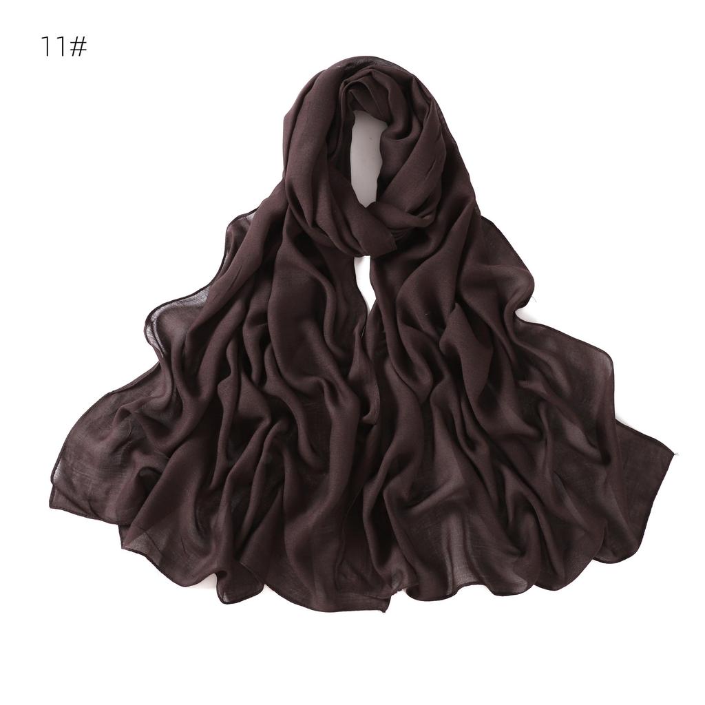 Rayon Viscose Hijab Women Muslim Scarf Shawls Abaya Women Veil Headscarf Wraps Plain Islamic Turban Headbands Foulard