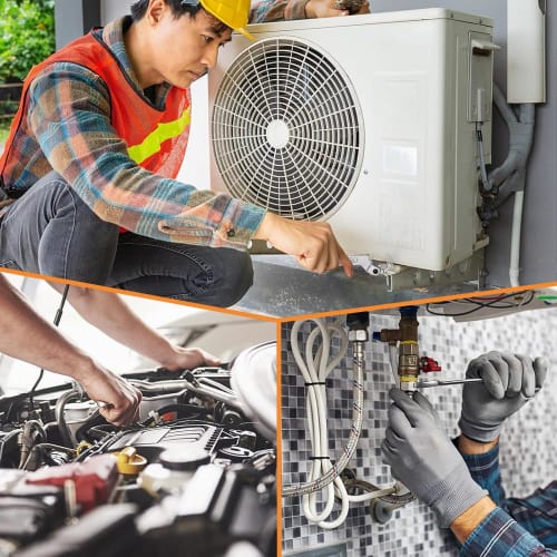 Multi-function Adjustable Hook Wrench, 19-51mm Rotating C-Pin Spanner, Hook Lock Nut Wrench, Moon-Shaped Wrench for Tightening and Loosening Lock Nuts