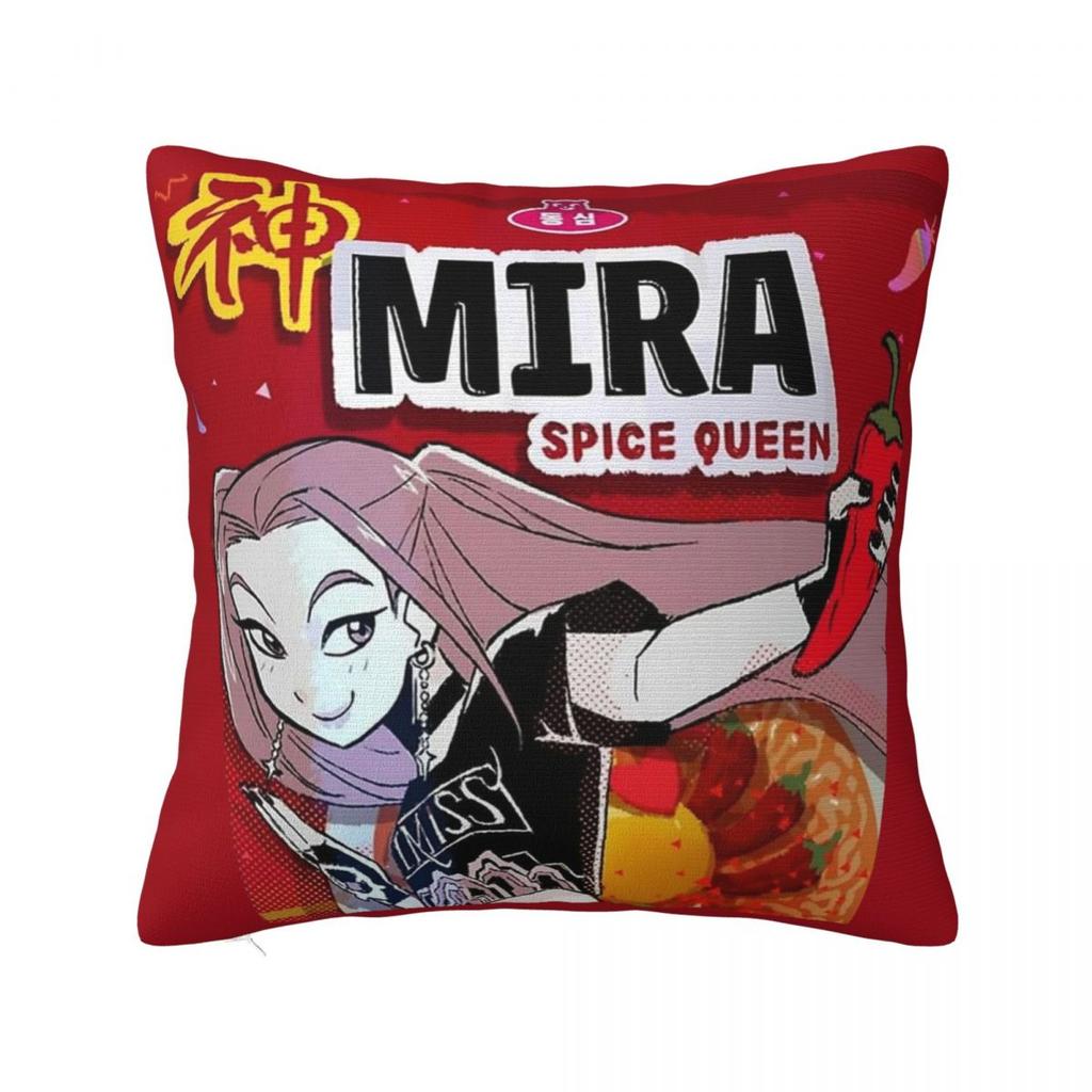 Huntrix Girl Pillow Case Kpop Demon Hunters Cushion Covers Awesome Decorative Pillowcase For Car 40X40Cm