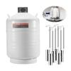 VEVOR Liquid Nitrogen Tank, 30 L Aluminum Alloy Liquid Nitrogen Container, LN2 Tank Dewar with 6 Canisters and Carry Bag with Straps