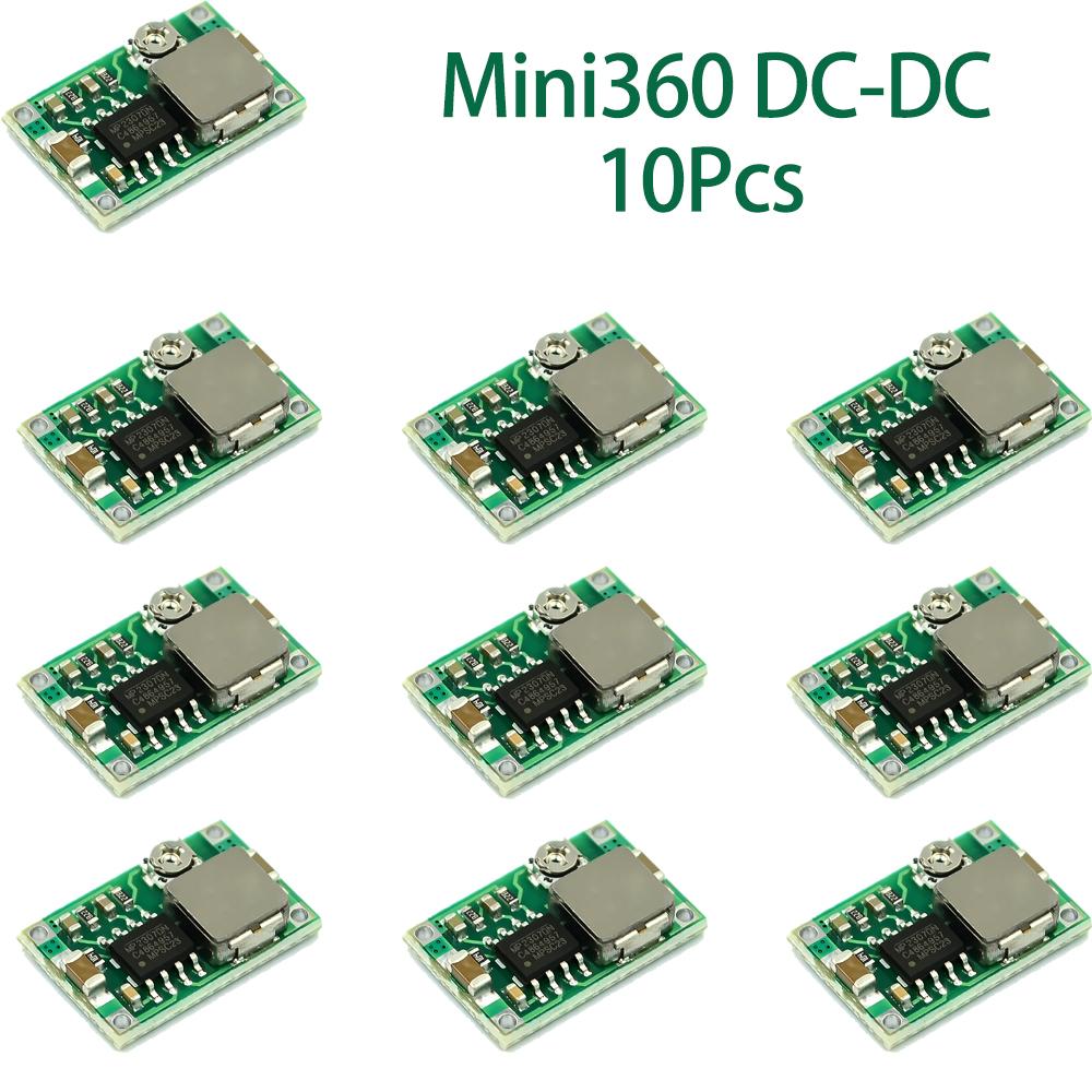 10/20/50/100Pcs Mini360 DC-DC Buck Module, Mini Power Regulator for Car and RC Model, Upgraded Alternative to LM2596