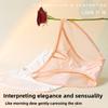 Nuevos Braguitas de Verano para Mujer Suaves Ligeras de Satén Encaje Malla Semitransparentes Huecas