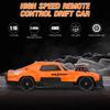 Remote Control Drift Car, 2.4GHz 1:16 Scale 4WD 50KM H High Speed Model Vehicle with Gyro, LED Lights Drifting Tires,