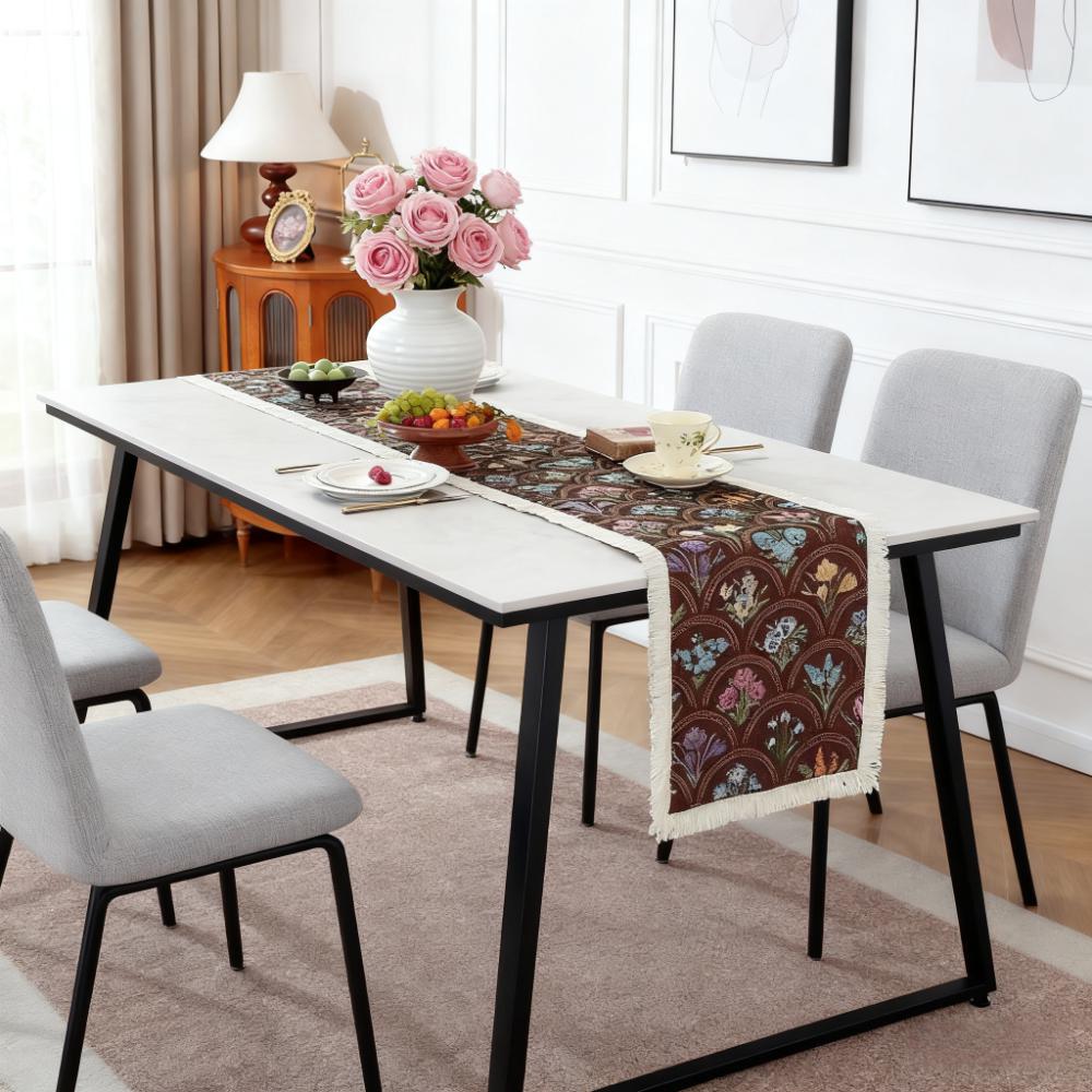 Jídelní stůl TV stolek Konferenční stolek Severský Bavlna Len Běhoun na stůl