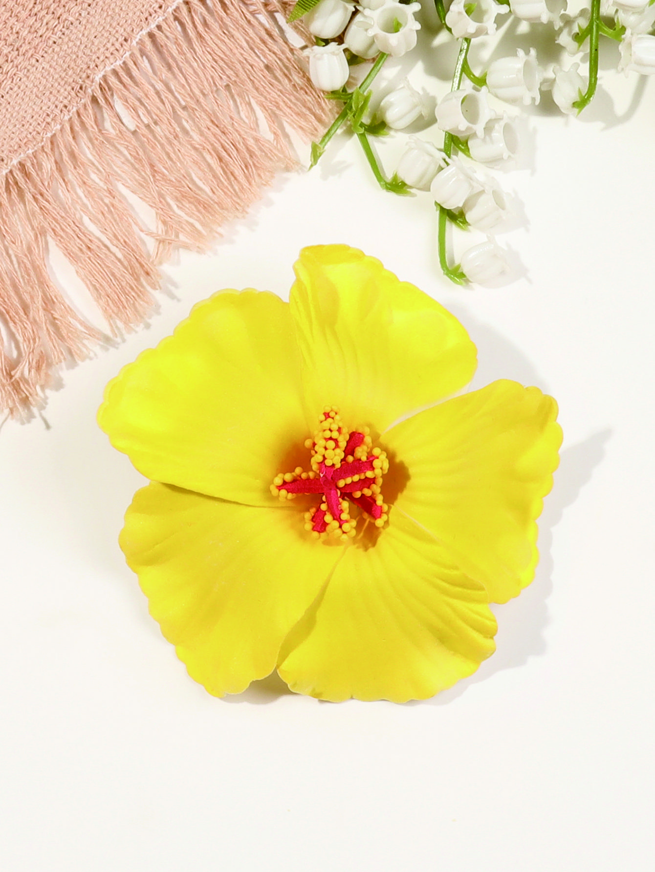 

Искусственные заколки для волос с тропическими цветами для отдыха на море, свадебные аксессуары для волос, 6 шт. заколок для волос с гавайскими цветами для пляжной вечеринки жёлтый