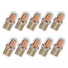 10Pcs Silicone Bright License Lamp Bulbs T10 LED Light Bulb LED Parking Bulb Auto Wedge Clearance Lamp Easy to Use
